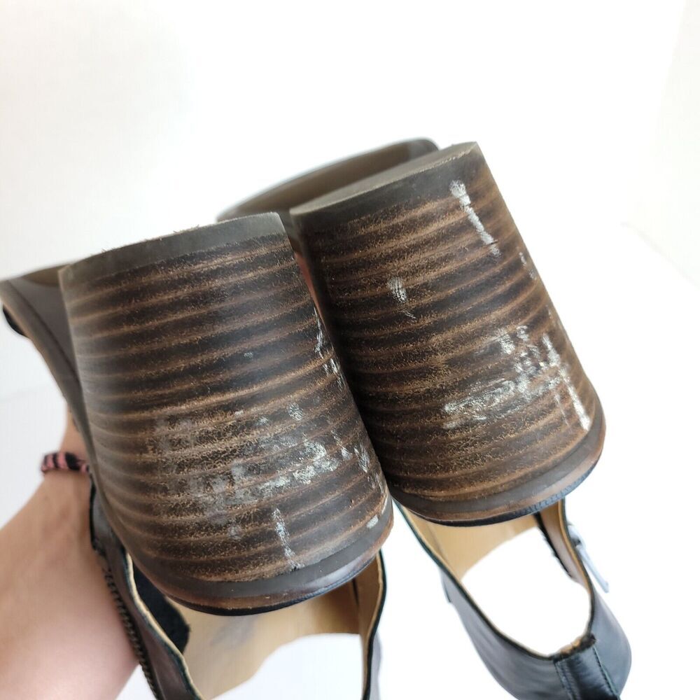 Lucky Brand Sz 10 Womens Chunky Heel Ankle Strap Braided Sandals Dress Shoes... - Picture 9 of 10